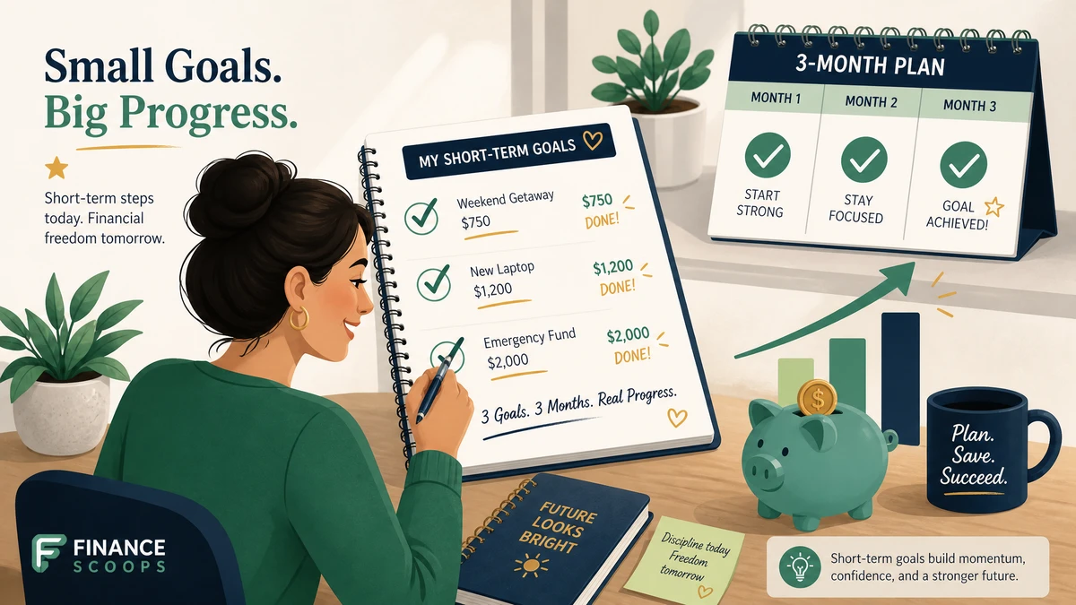 How to Set Short-Term Financial Goals That Stick — Finance Scoops article
